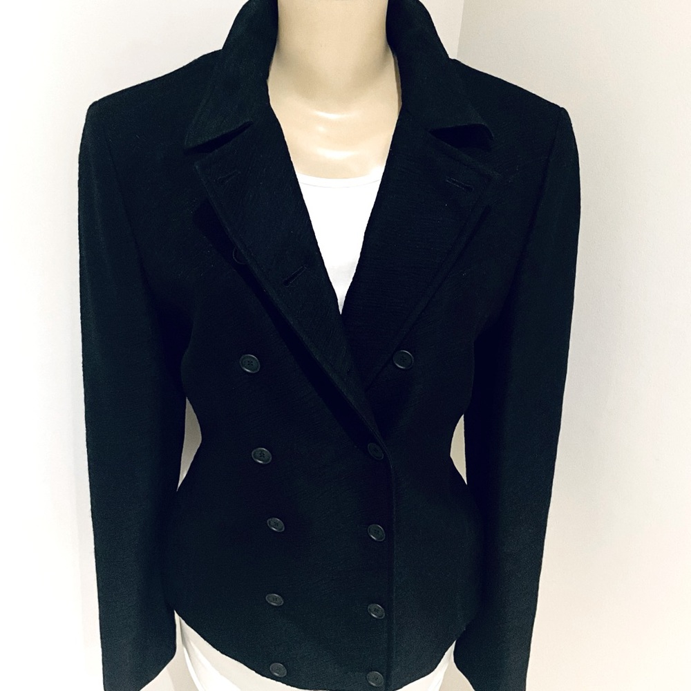 HUGO BOSS WOOL BLACK BLAZER. - Picture 4 of 10